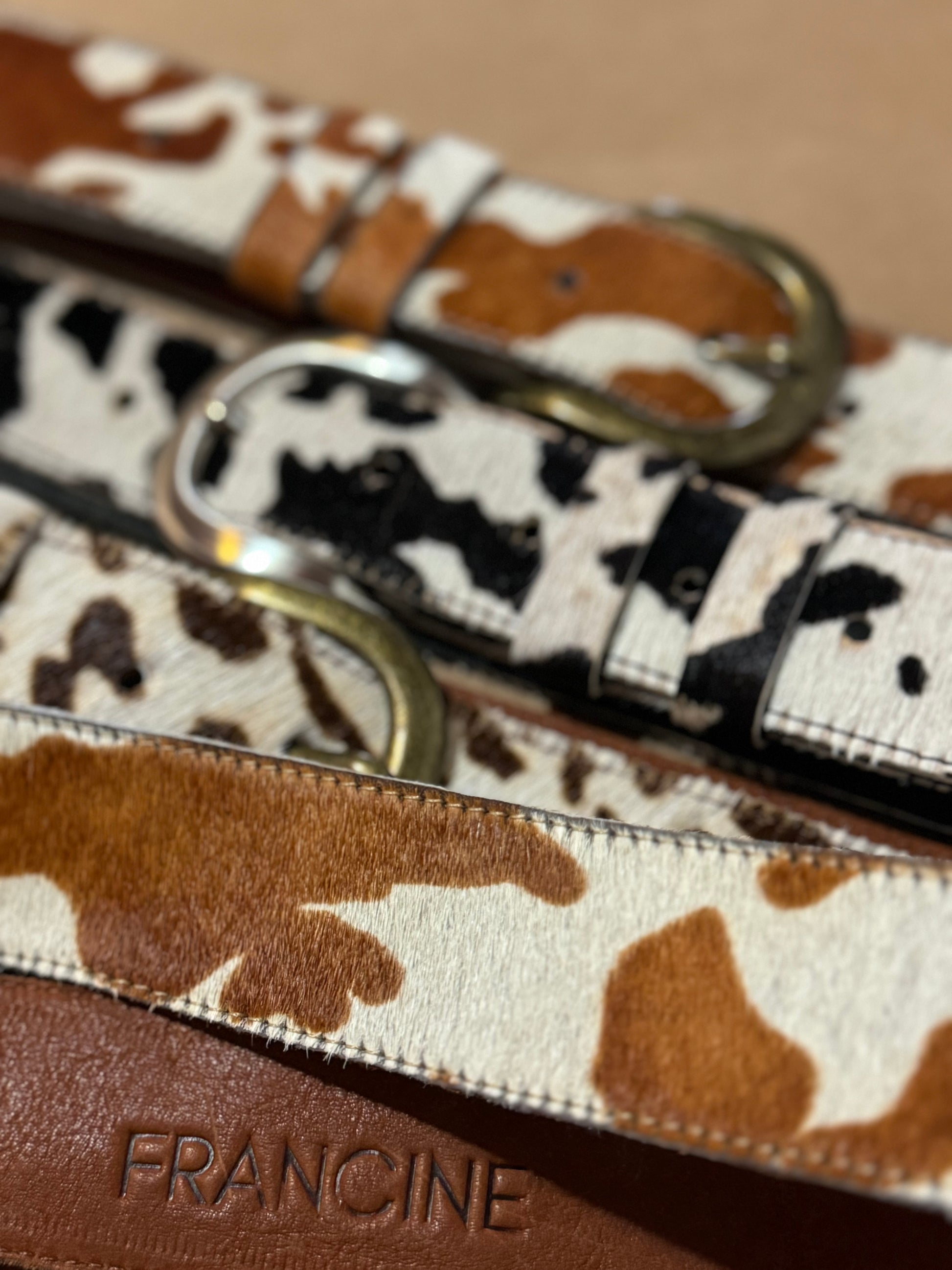 COWHIDE BELT