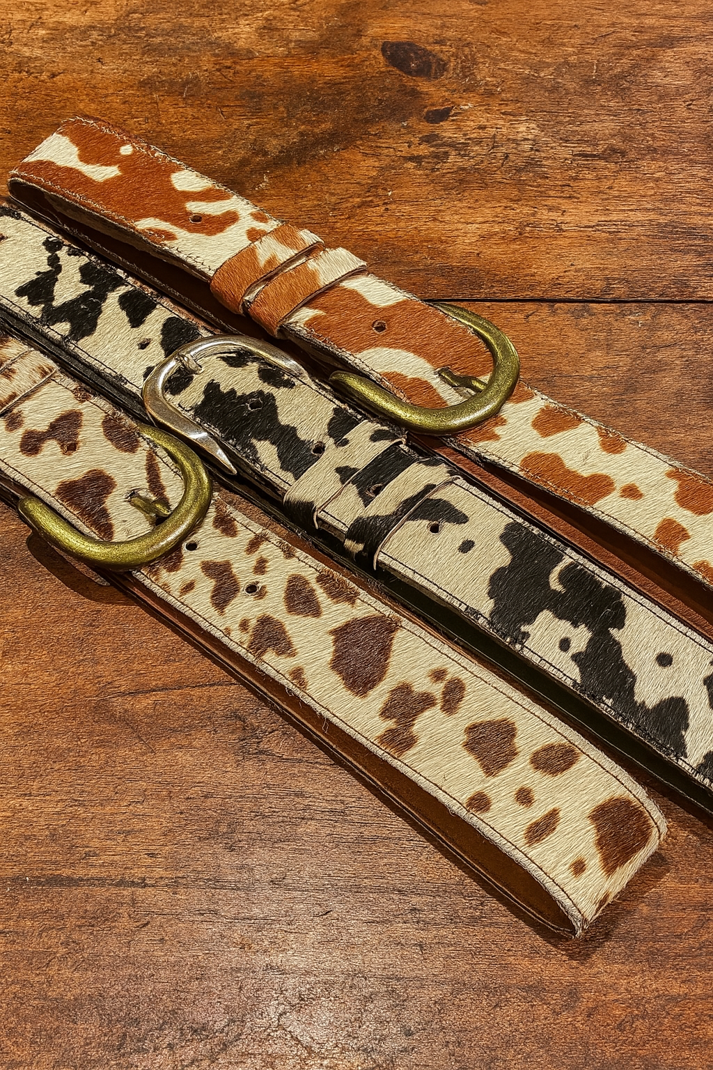 COWHIDE BELT