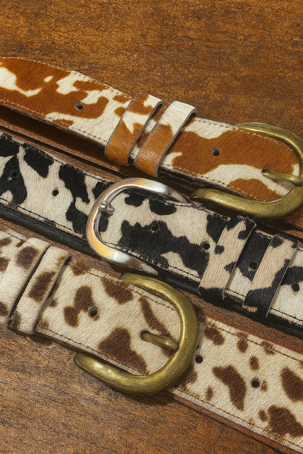 COWHIDE BELT