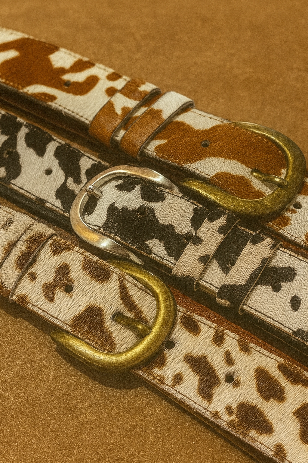 COWHIDE BELT