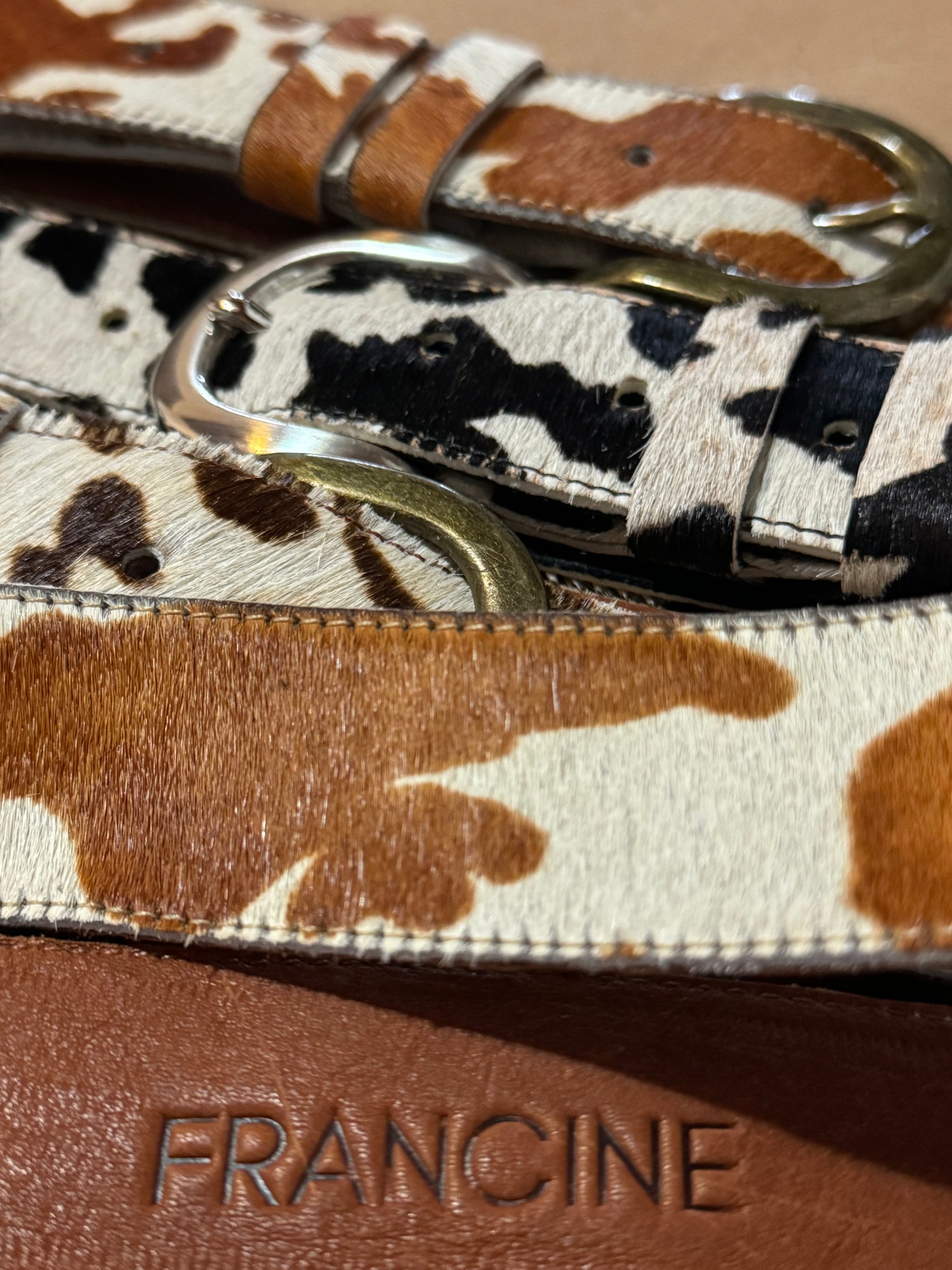 COWHIDE BELT