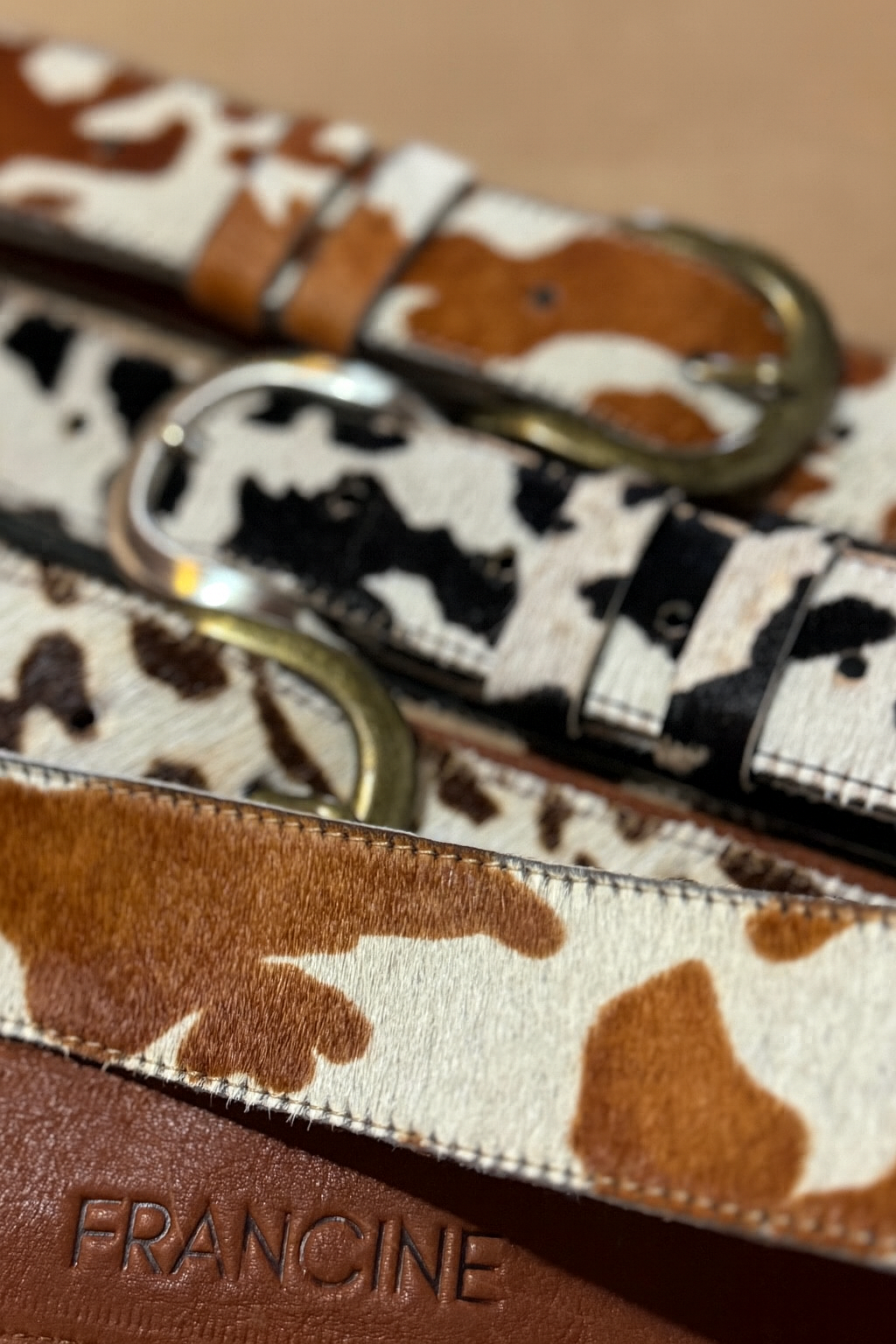 COWHIDE BELT