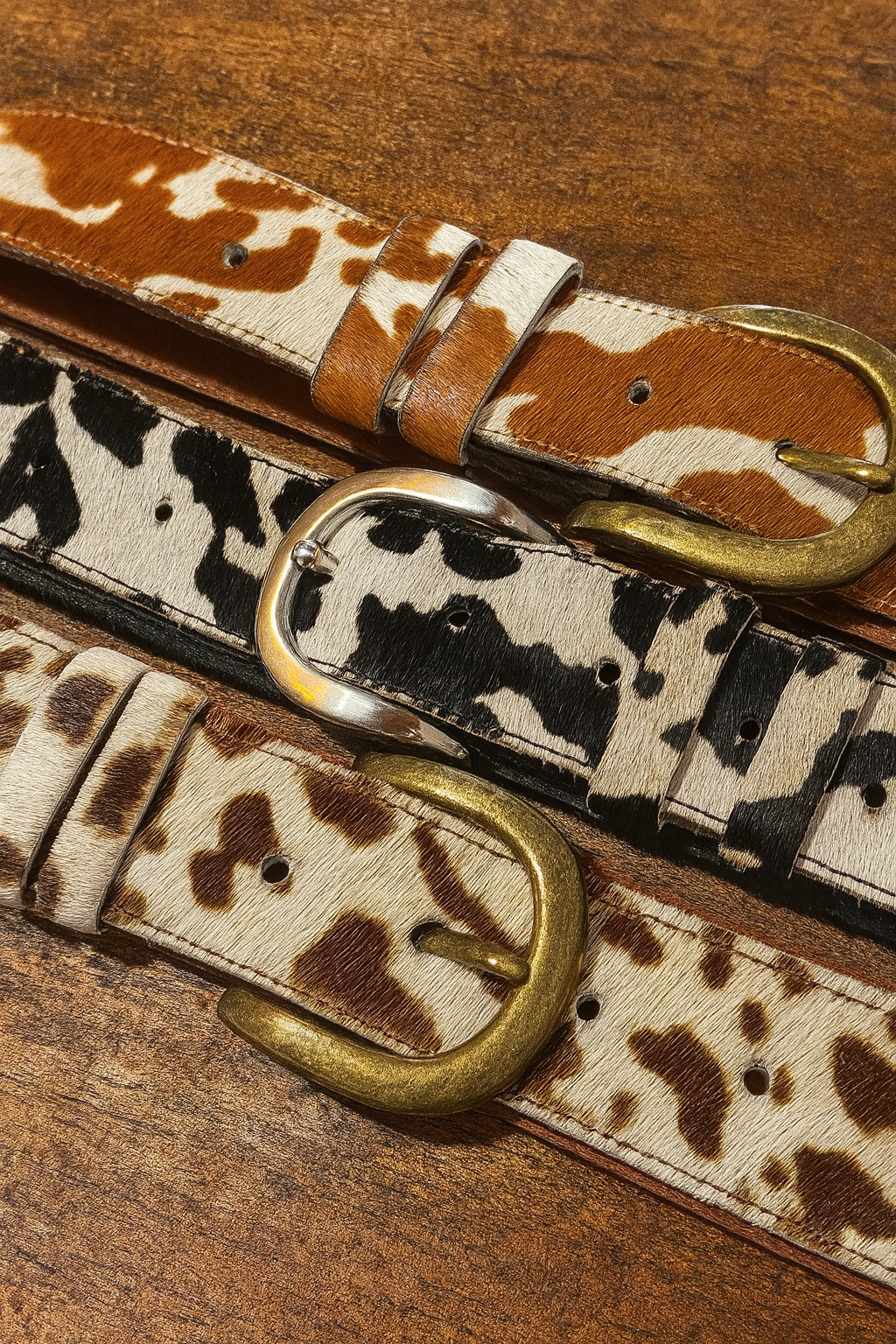COWHIDE BELT