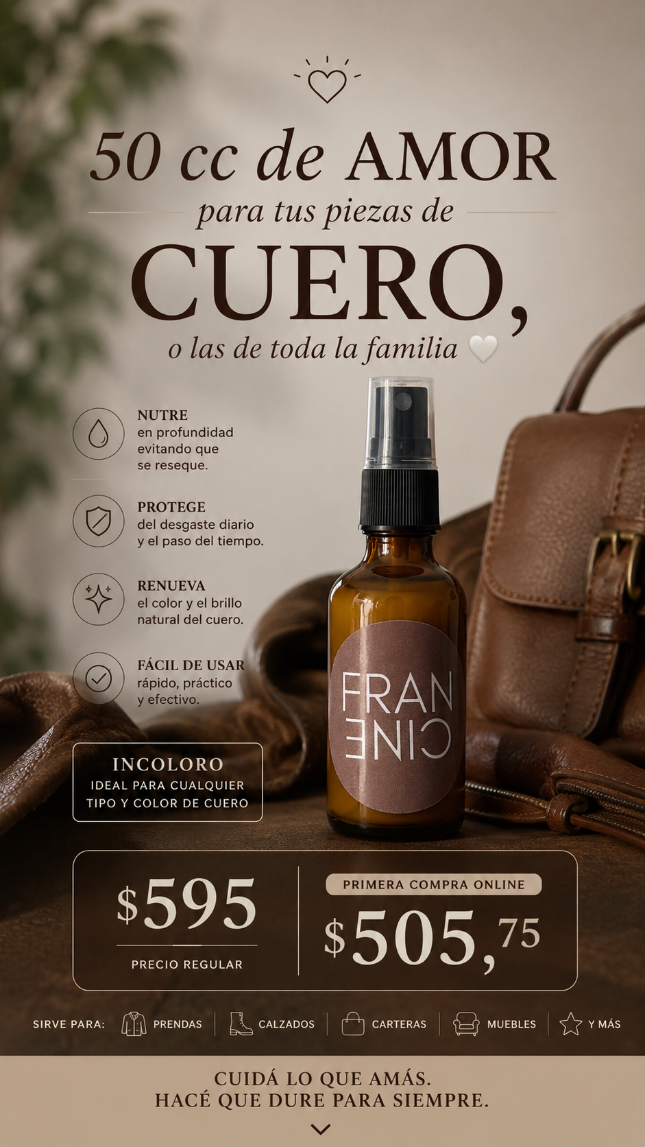 Acondicionador para Cuero